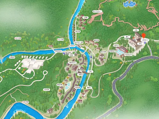 讷河结合景区手绘地图智慧导览和720全景技术，可以让景区更加“动”起来，为游客提供更加身临其境的导览体验。